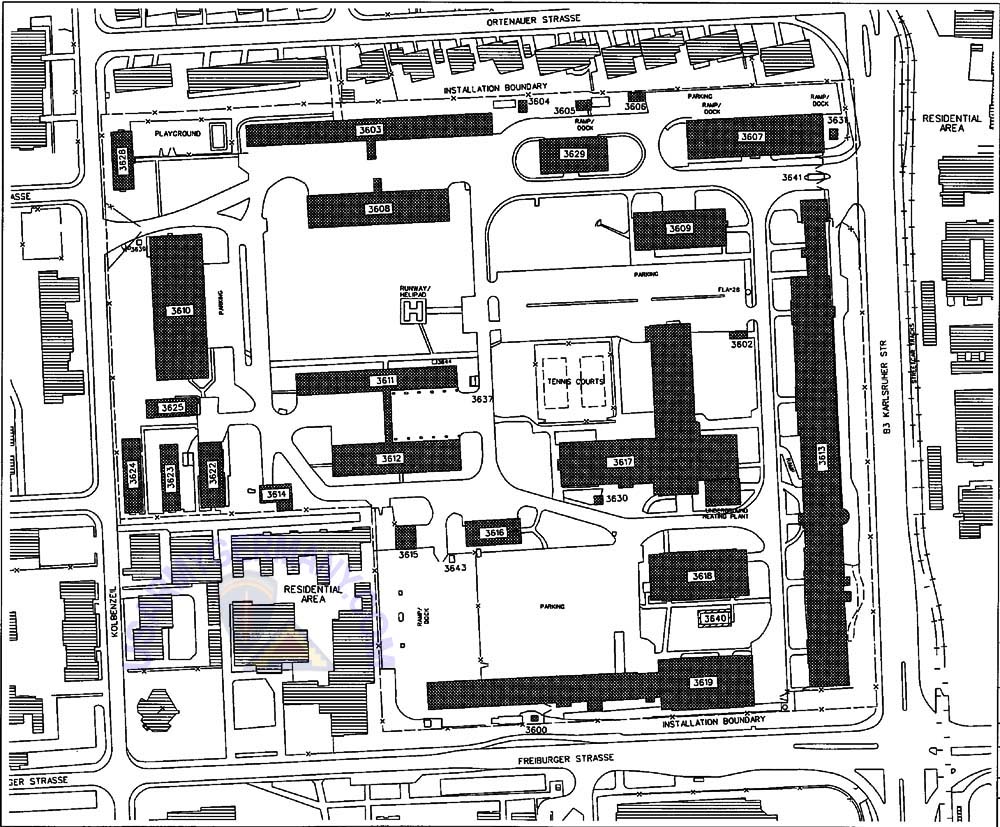 USAREUR Installation Maps USAH 2003